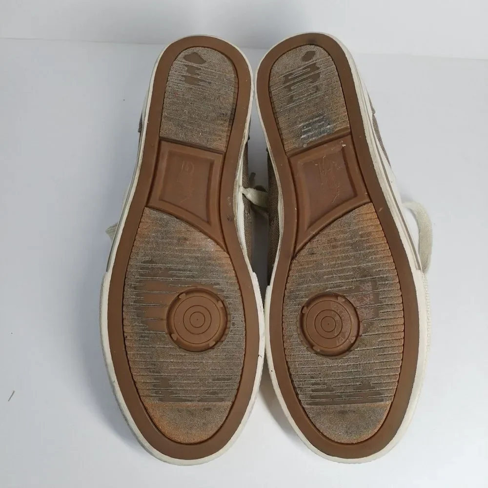 POLO‎ Ralph Lauren Men's 9D Brown Herringbone Vaughn Sneaker Shoes